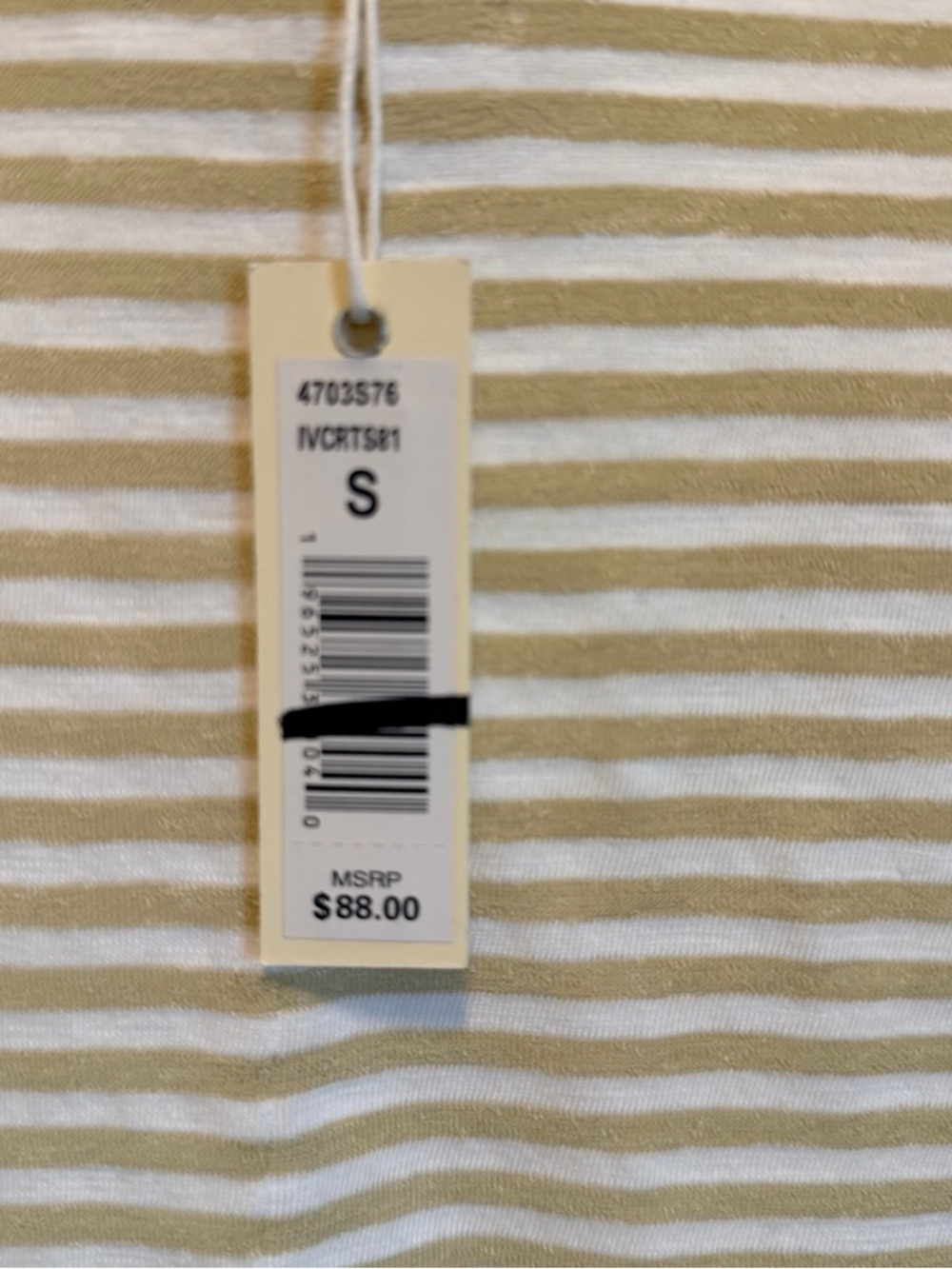 Max Studio London oversized striped women's top size Small NWT - Picture 6 of 9